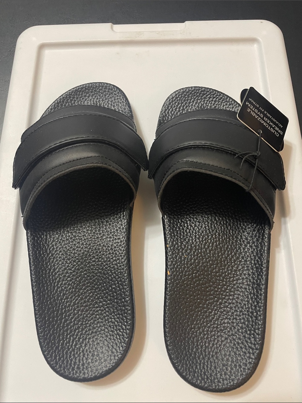 Pastry Black Slide Sandals  Sz. 7/8 Everyday comfortable Slides NWT Women’s